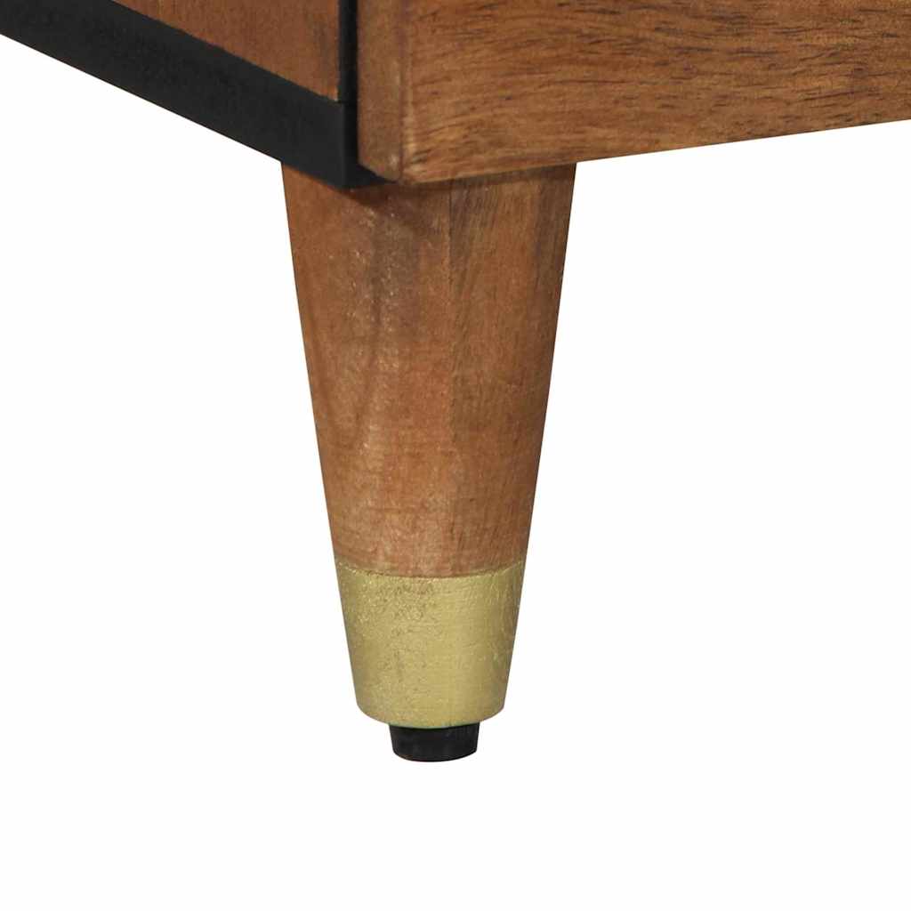 vidaXL Sideboard mit Regal Braun 80 x 33 x 75 cm Massivholz Mango