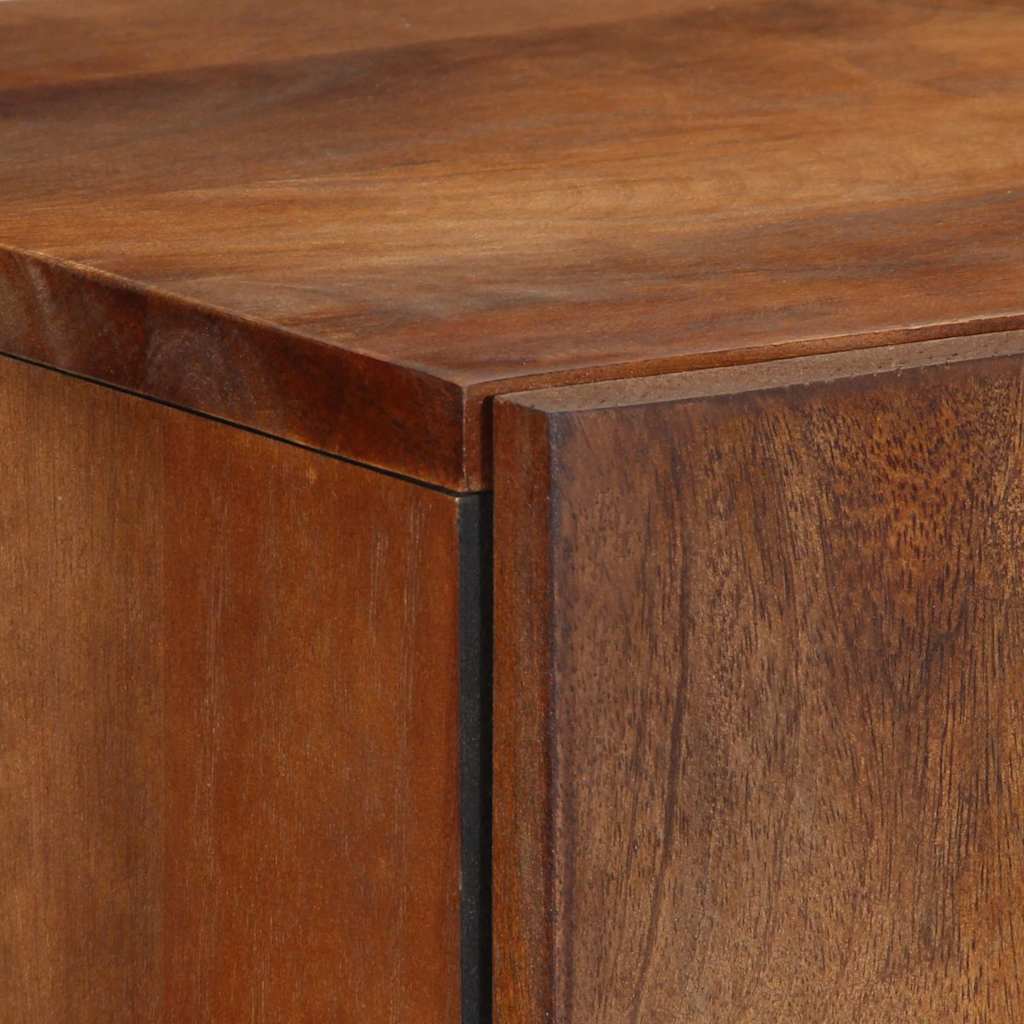 vidaXL Highboard mit Regal Braun 60 x 33 x 100 cm Massivholz Mango