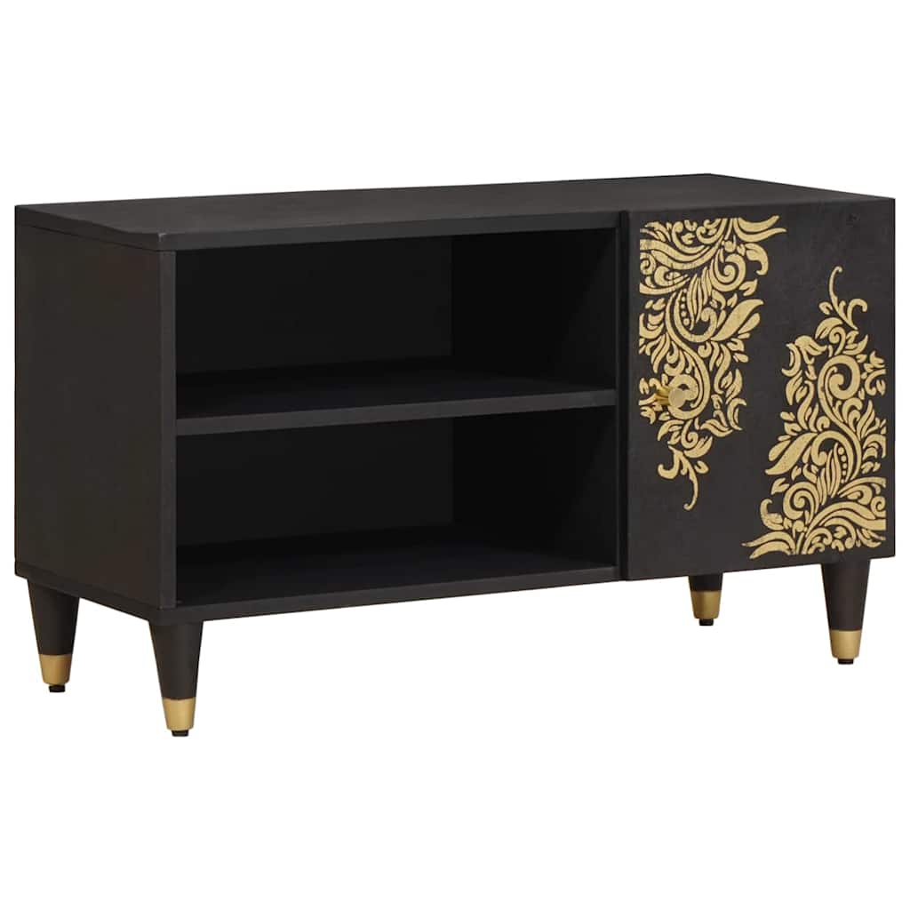 vidaXL TV-Schränk mit Tür Honigbraun 80 x 33 x 46 cm Massivholz Mango