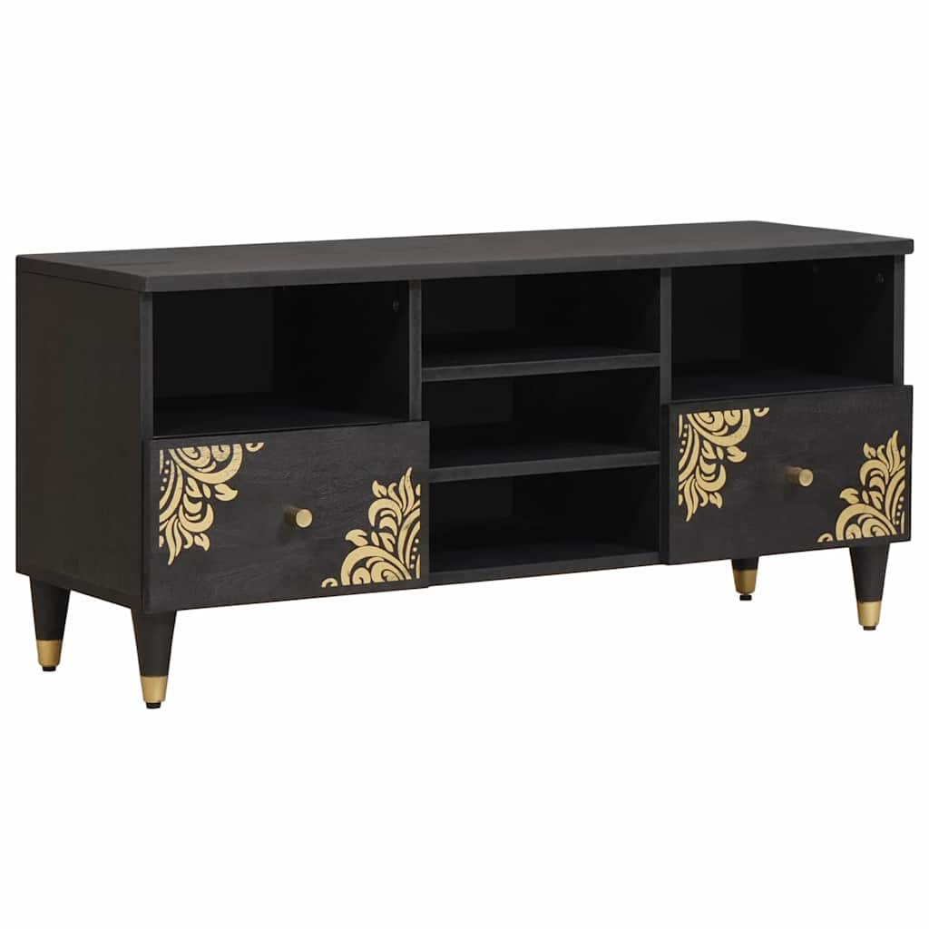 vidaXL TV-Schränk Honigbraun 100 x 33 x 46 cm Massivholz Mango