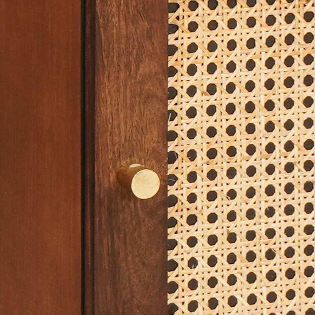 vidaXL Nachttisch Braun 40 x 33,5 x 46 cm Massivholz Akazie