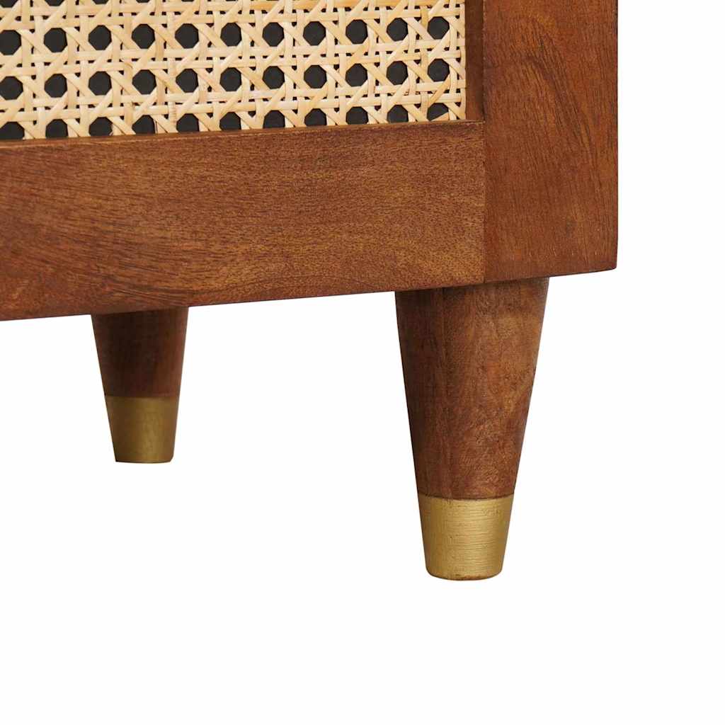 vidaXL Nachttisch Braun 40 x 33,5 x 46 cm Massivholz Akazie