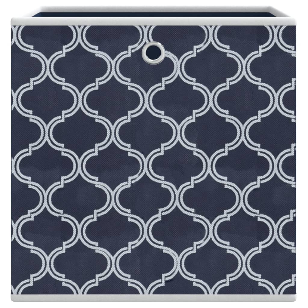 vidaXL Faltboxen 10 Stk. Blau 32x32x32 cm Vlies