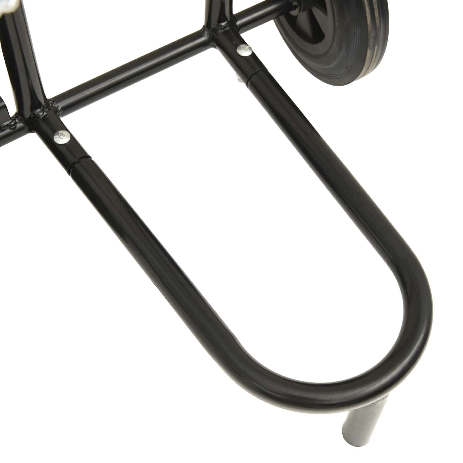 vidaXL Handwagen Schwarz und Rot 49 x 49 x 101 cm Stahl