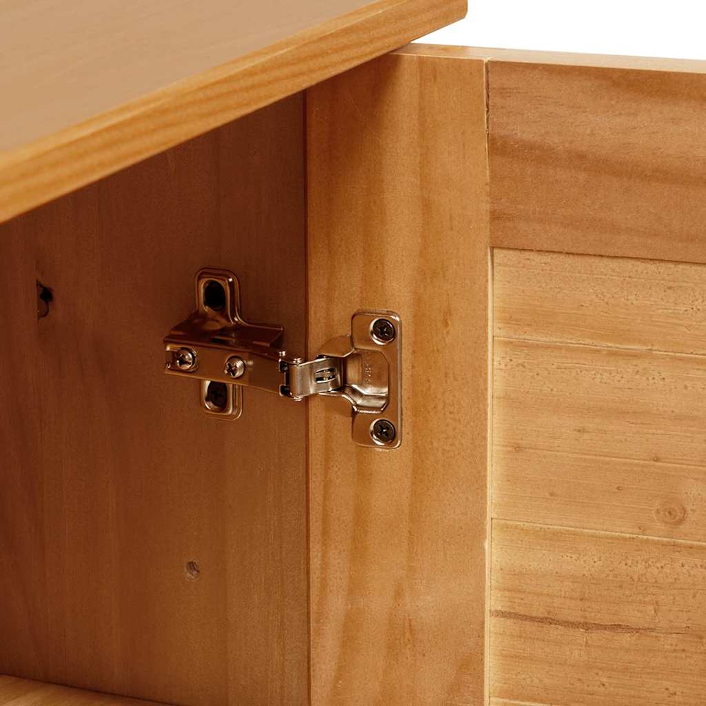 vidaXL Badezimmer Schrank Sonstiges VIGO Braun Massivholz Kiefer