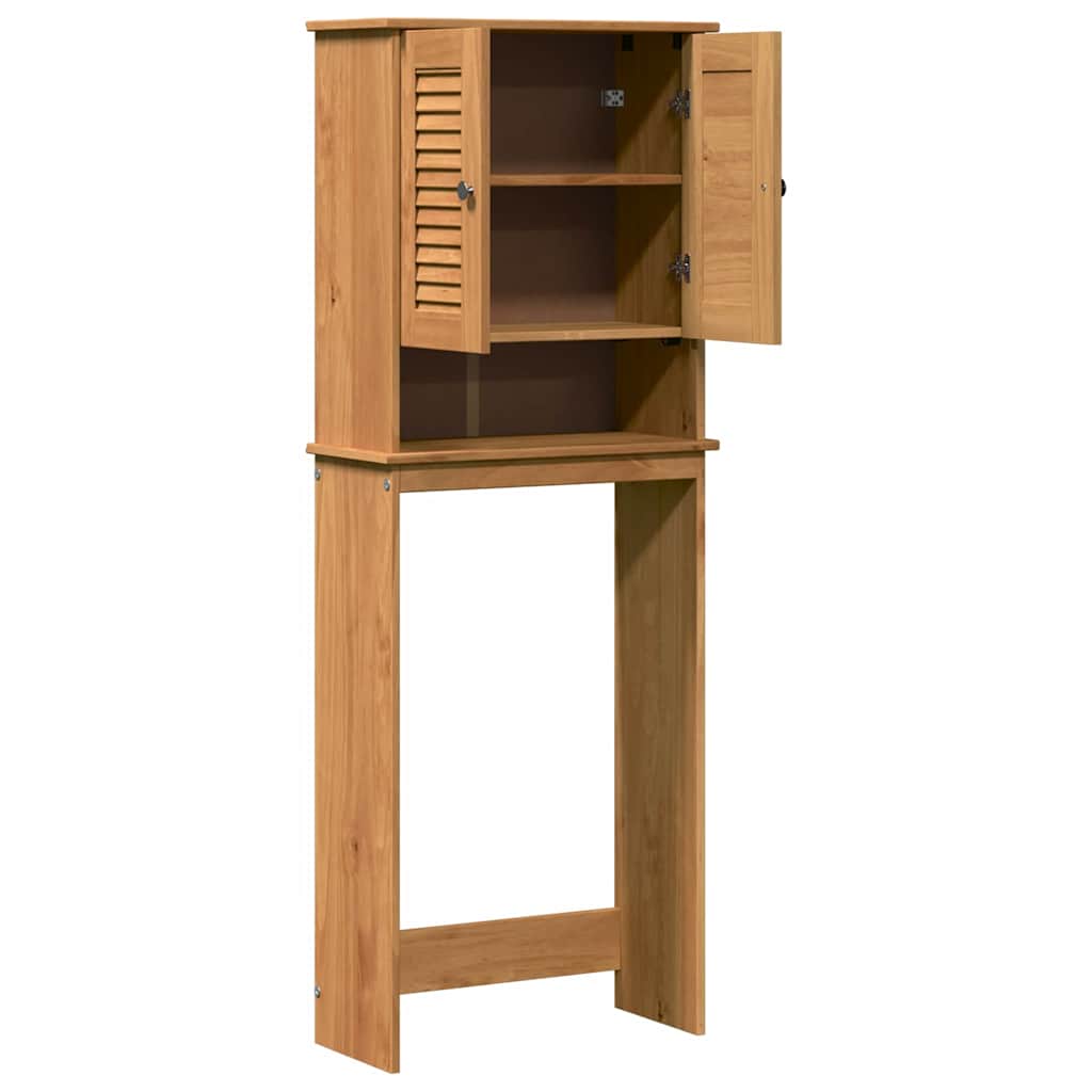 vidaXL Toilettenschrank VIGO Braun und Honigbraun 60 x 27 x 161 cm