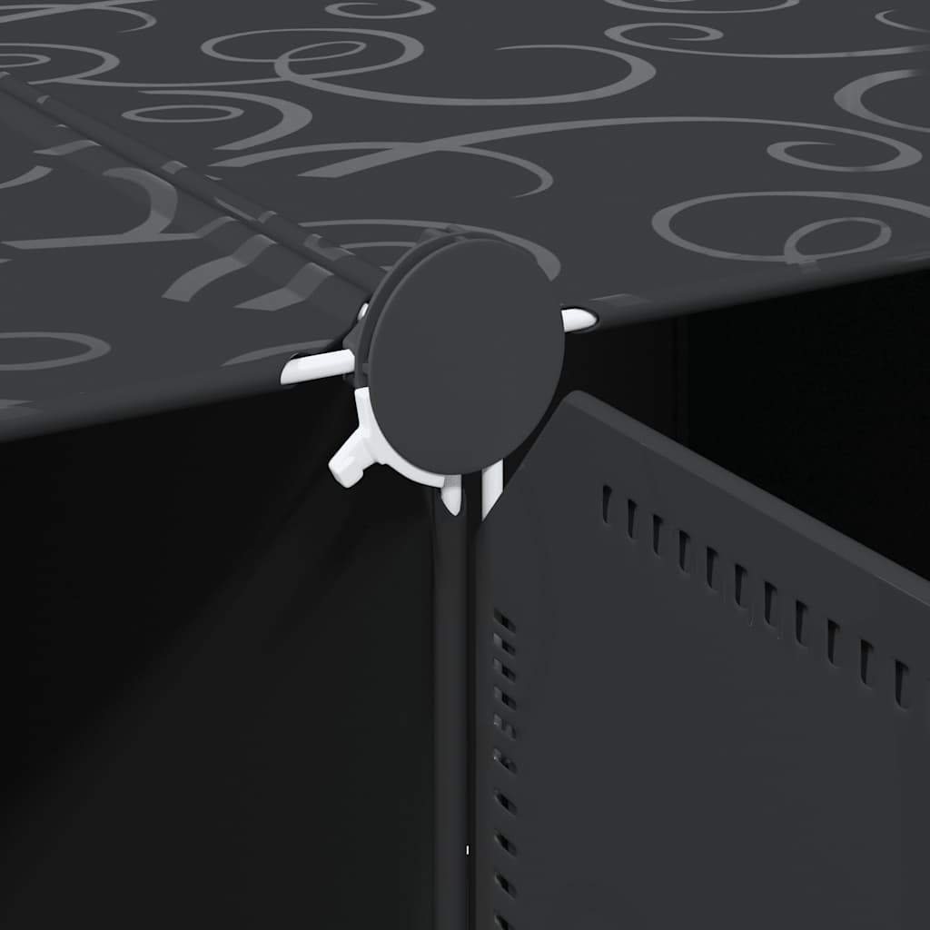 vidaXL Regalsystem mit 12 Würfeln und Aufhängestangen PP