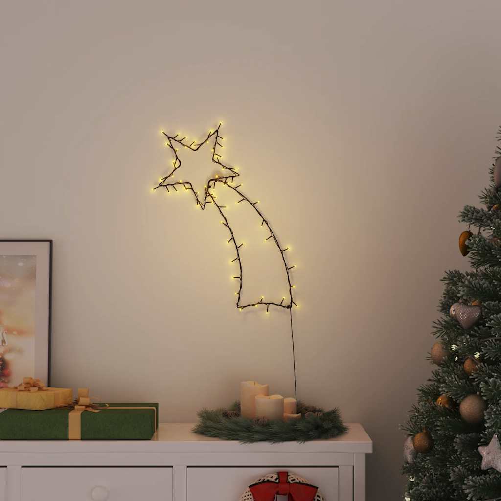 vidaXL Weihnachtsbeleuchtung Sternschnuppen-Silhouette 115 LEDs