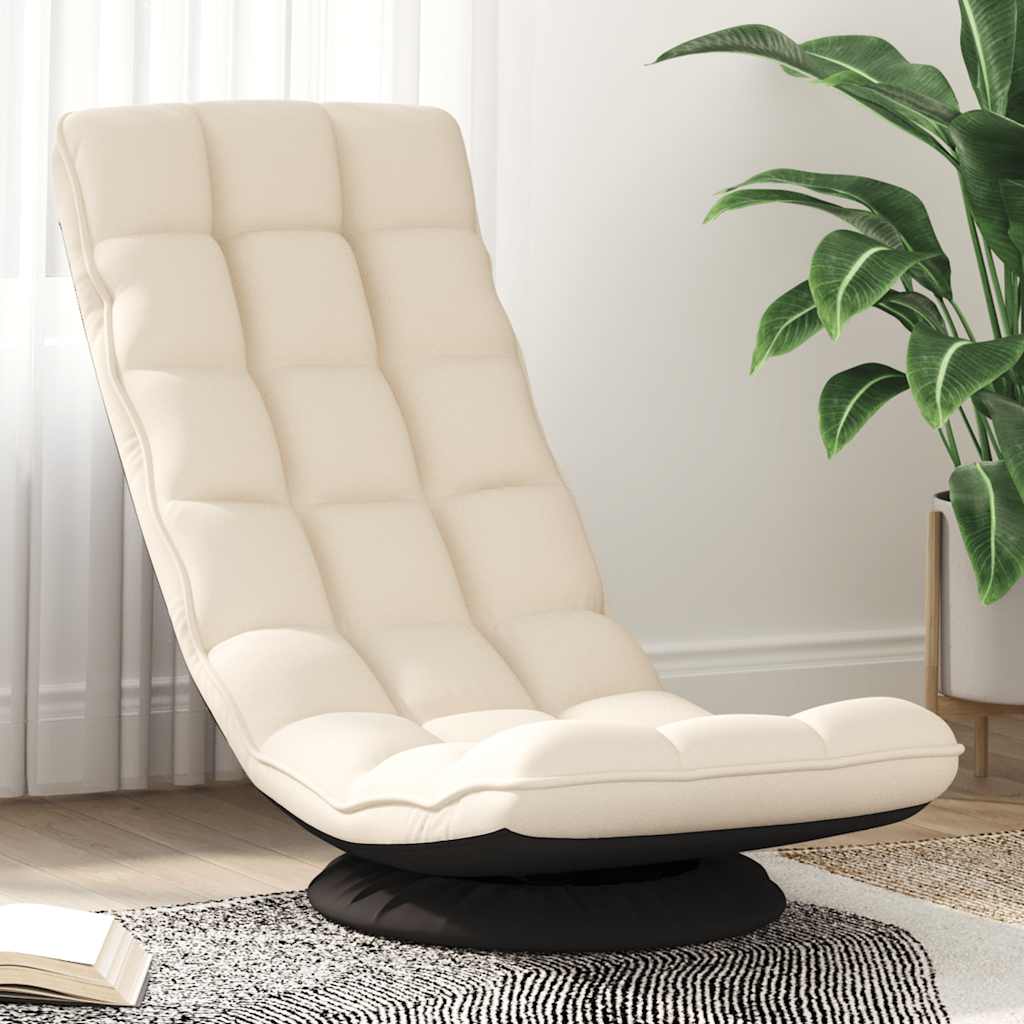 vidaXL Bodenstuhl Drehbar Hellgrau Stoff