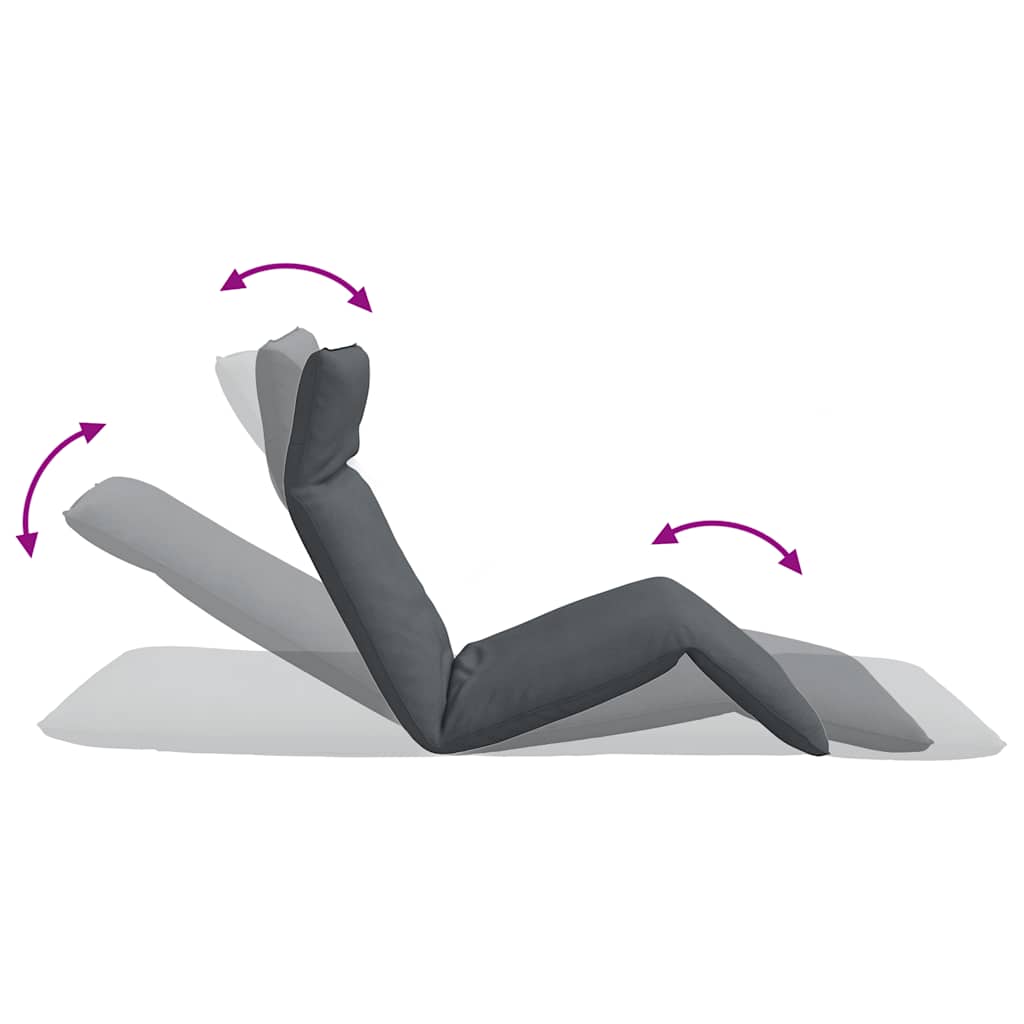 vidaXL Sonnenliege Klappbar Anthrazit 175x54x8,5 cm Oxford-Gewebe