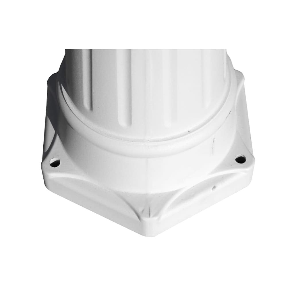 vidaXL Gartenlaterne 3-flammig 215 cm Weiß Aluminium