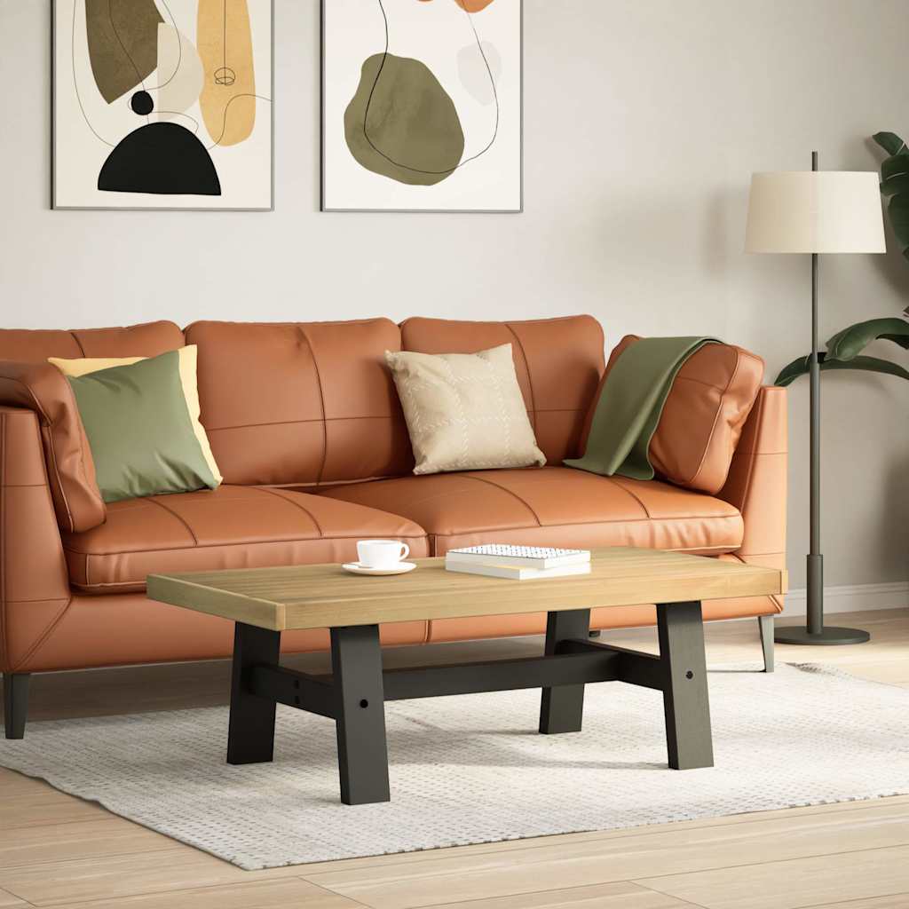 vidaXL Couchtisch NOAIN A-förmige Beine 120x60x40 cm Massivholz Kiefer