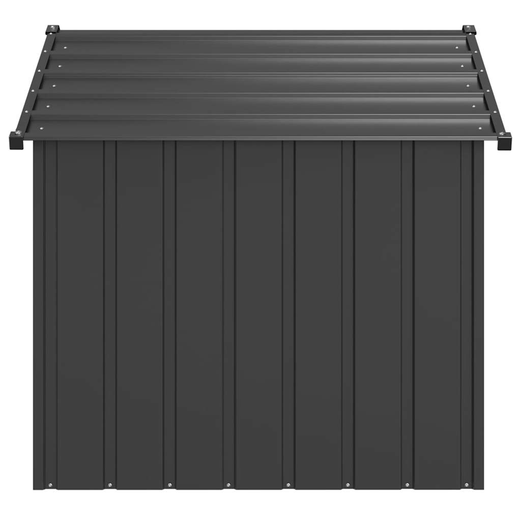 vidaXL Hundehütte mit Dach 131x101x102 cm Verzinkter Stahl