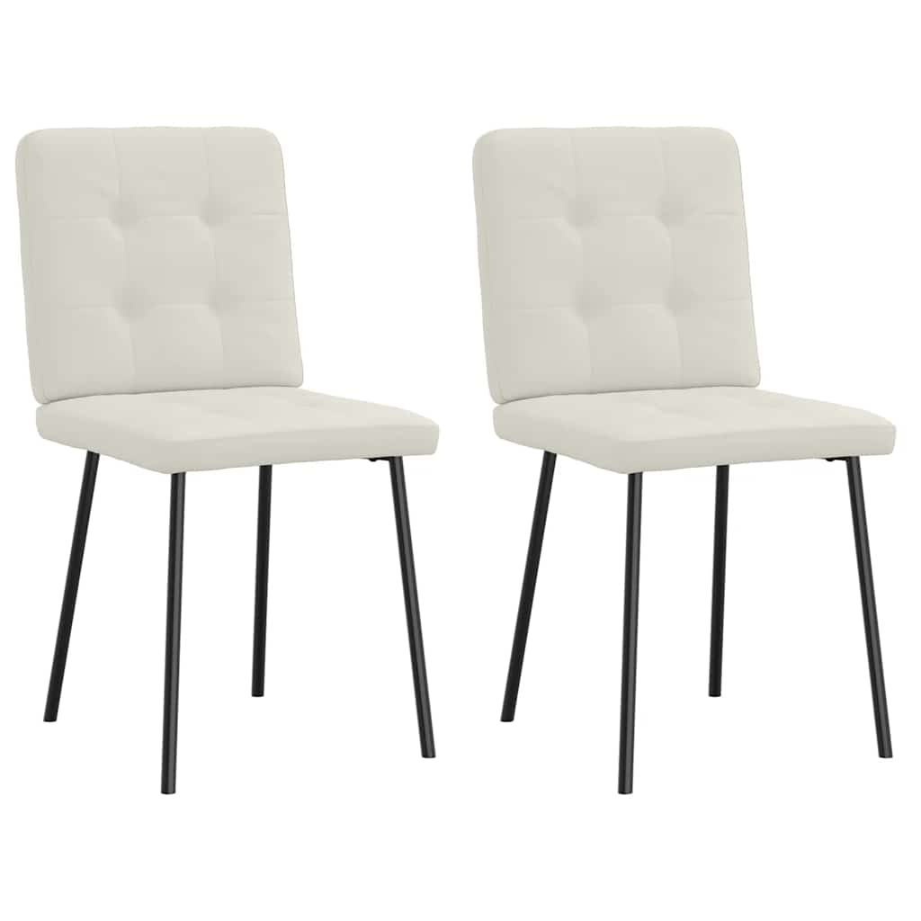 vidaXL Esszimmerstühle 4 Stk. Hellgrau Samt