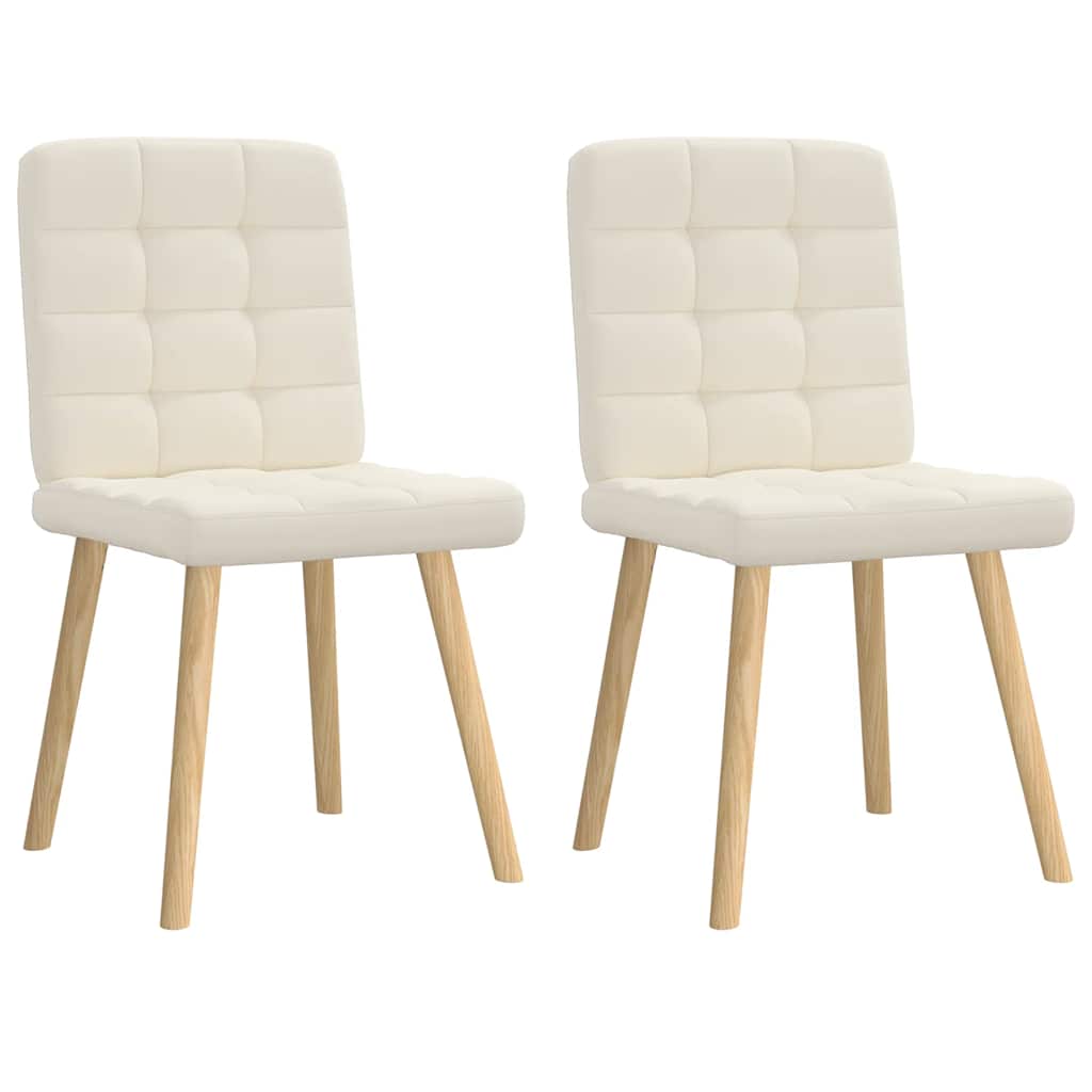 vidaXL Esszimmerstühle 4 Stk. Hellgrau Stoff