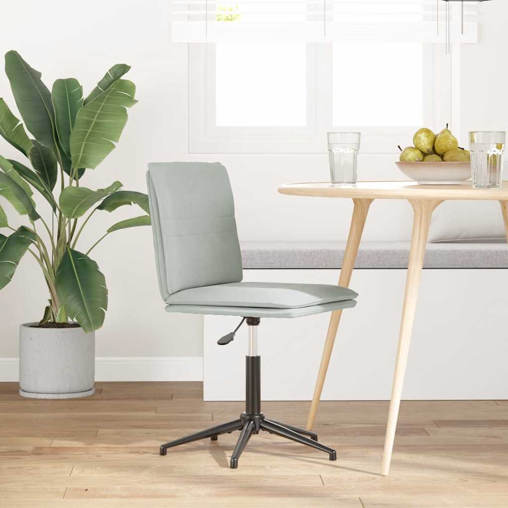 vidaXL Esszimmerstuhl Hellgrau Samt