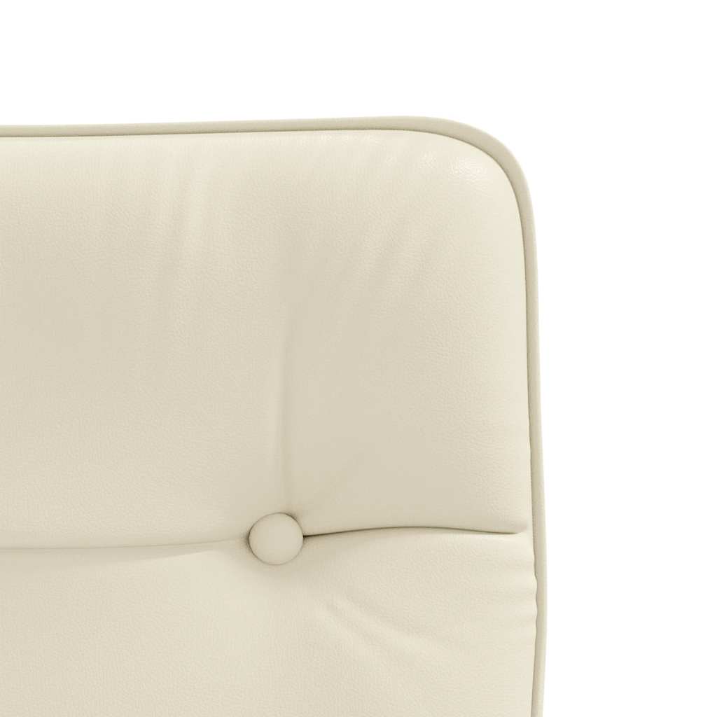 vidaXL Esszimmerstuhl Creme Kunstleder