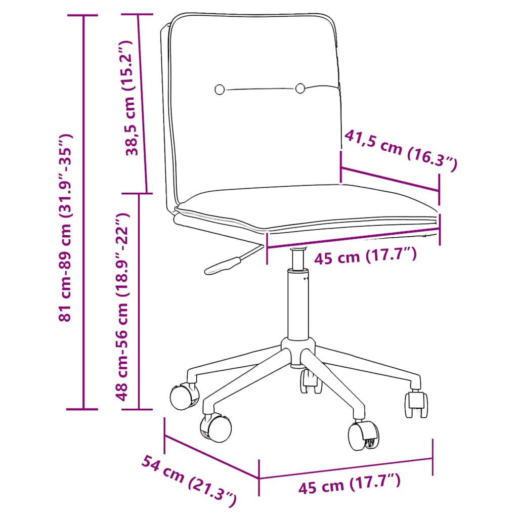 vidaXL Esszimmerstuhl Creme Kunstleder