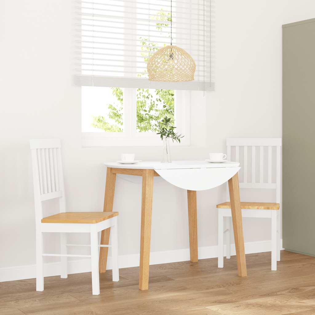 vidaXL Esszimmerstühle mit Kissen 2 Stk. Braun Massivholz Gummibaum