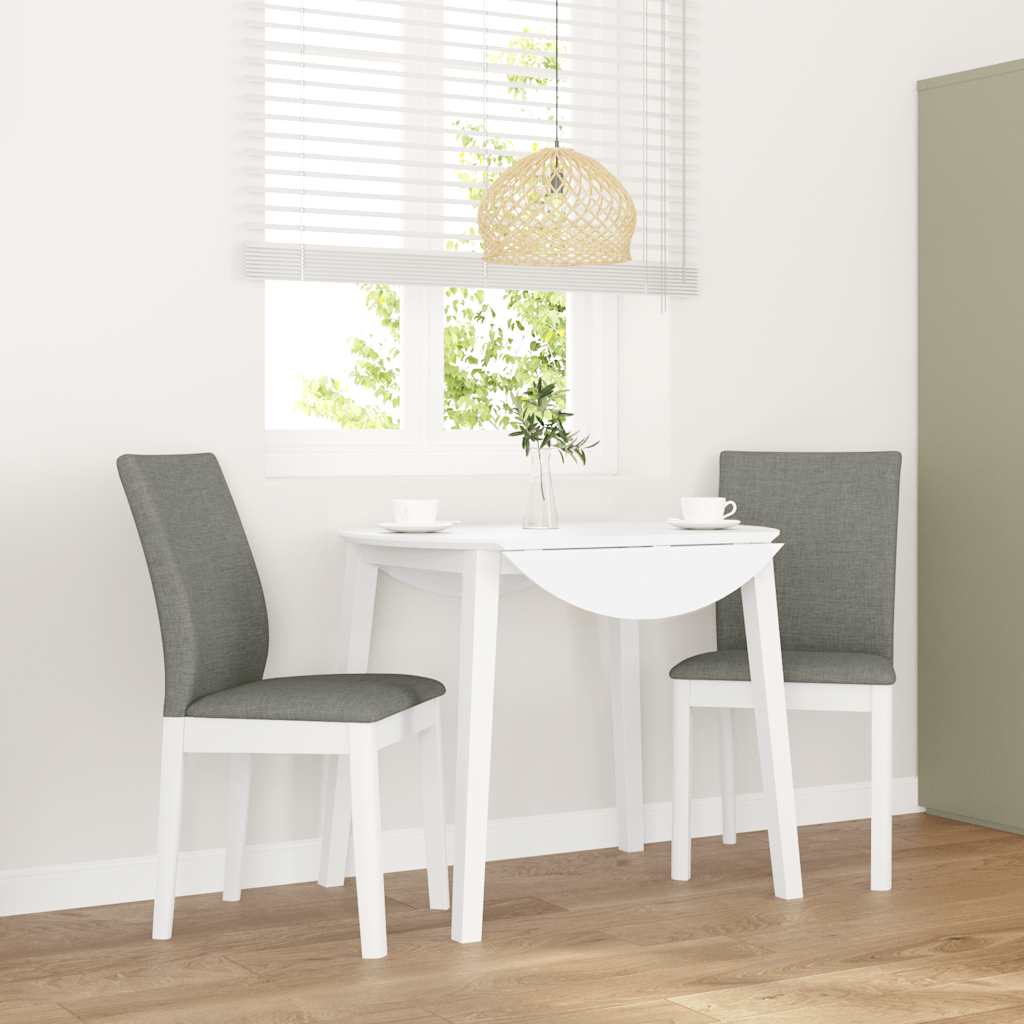 vidaXL Esszimmerstühle mit Kissen 2 Stk. Braun Massivholz Gummibaum