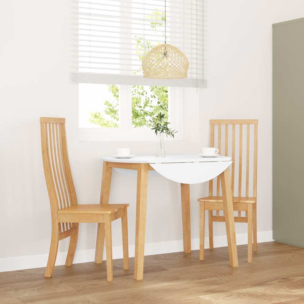 vidaXL Esszimmerstühle mit Kissen 2 Stk. Braun Massivholz Gummibaum