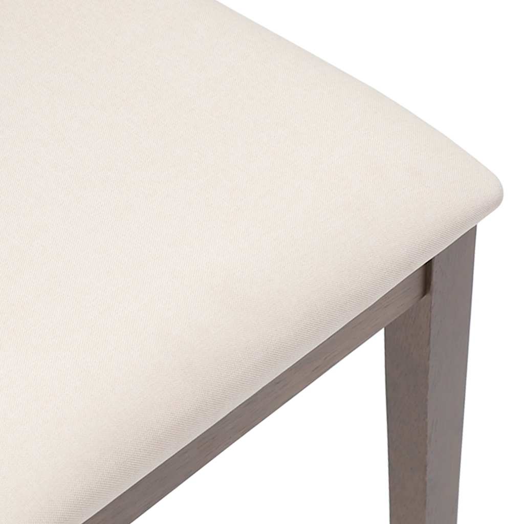 vidaXL Esszimmerstühle mit Kissen 2 Stk. Braun Massivholz Gummibaum