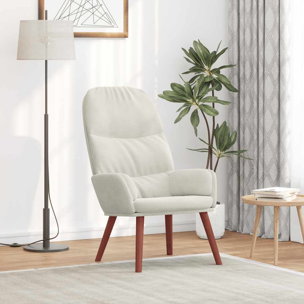 vidaXL Relaxsessel Hellgrau Samt