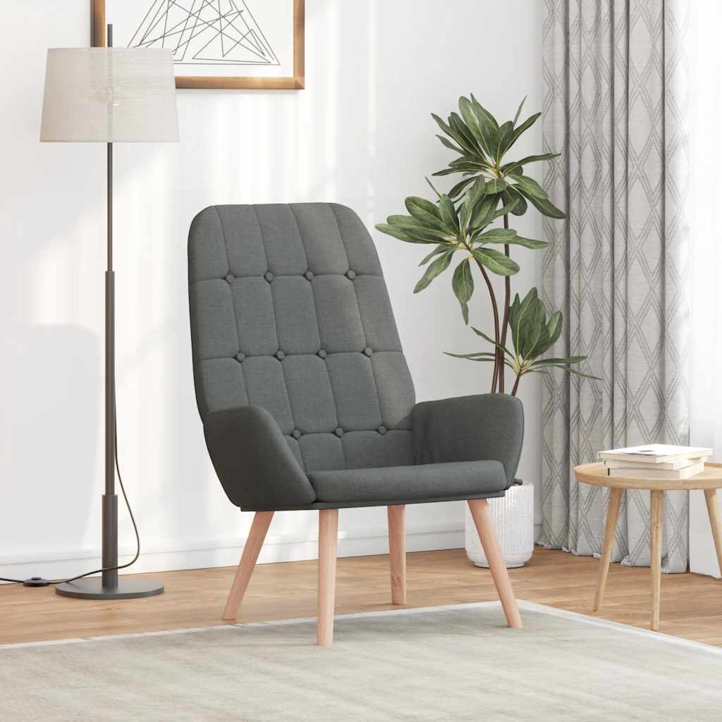 vidaXL Relaxsessel Hellgrau Stoff