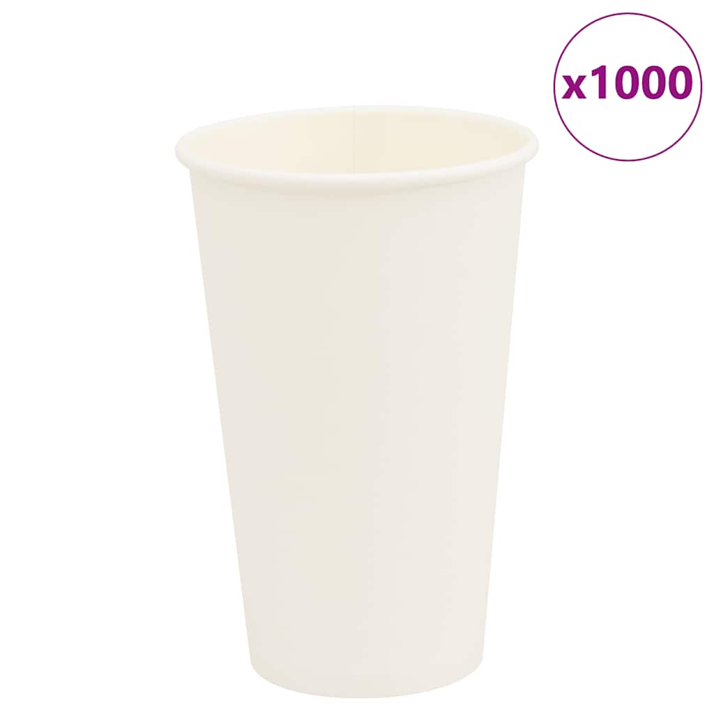 vidaXL Pappbecher 1000 Stk. 4oz 100ml Weiß