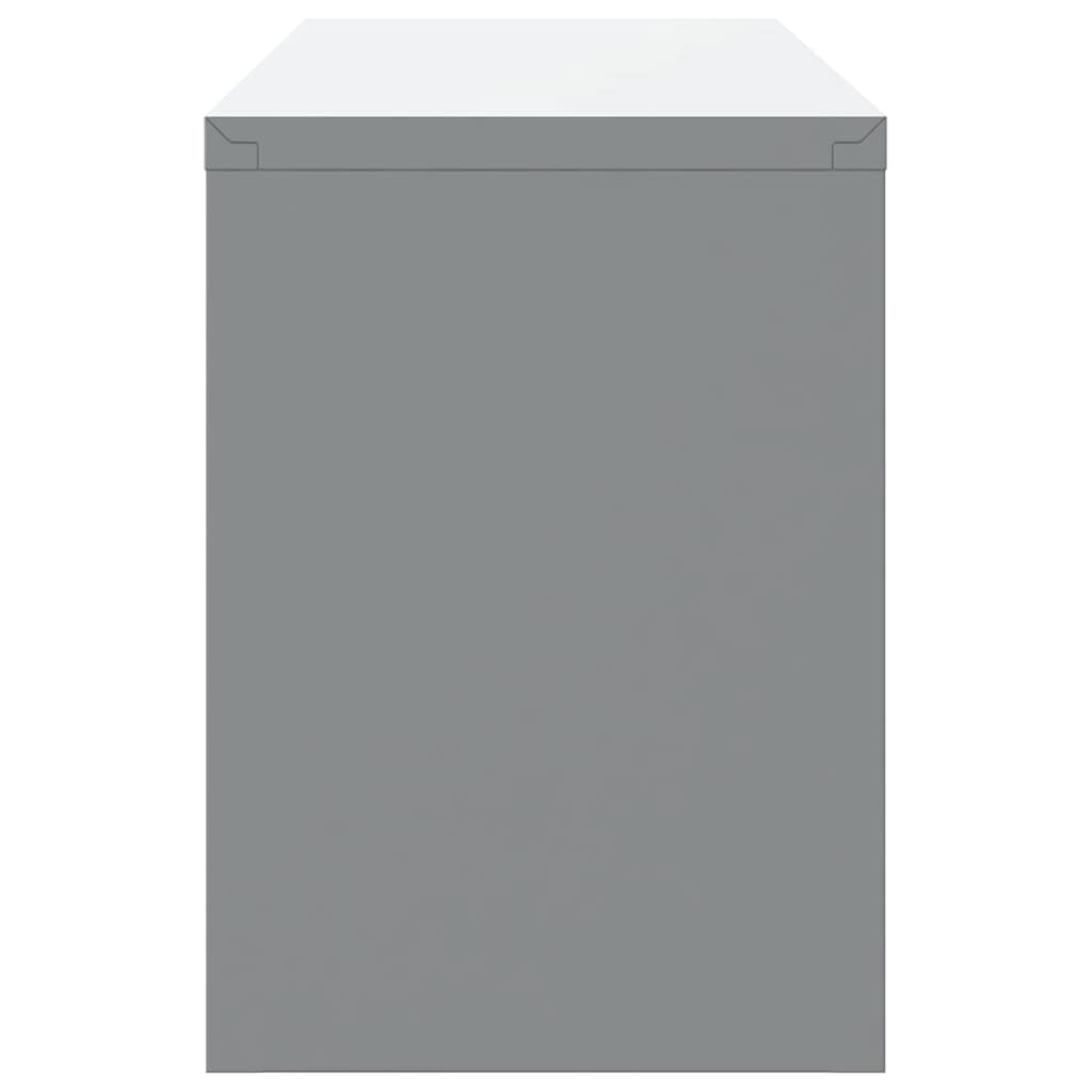 vidaXL Werkzeugschrank mit Speicher Schwarz und Grau 100 x 25 x 35 cm