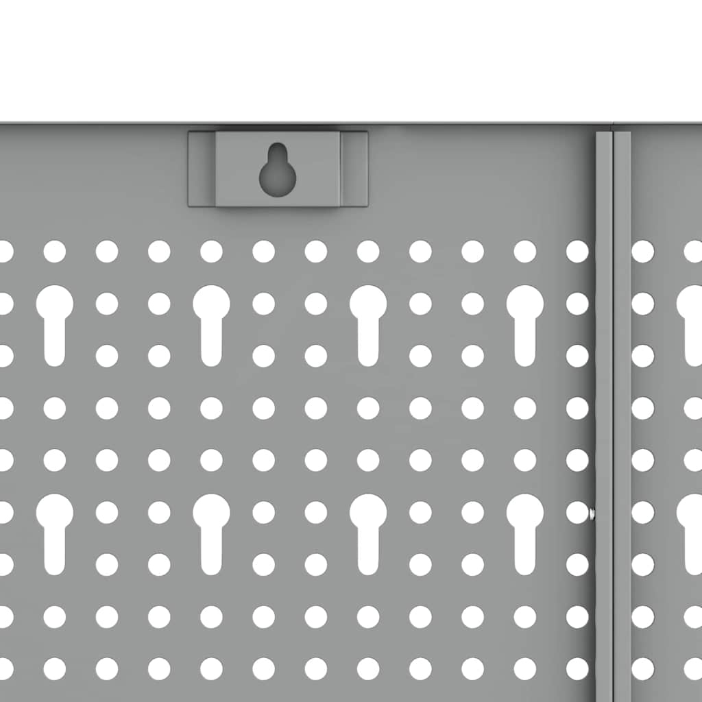 vidaXL Werkzeugwandpaneel 2 pcs Grau 100 x 1 x 60 cm