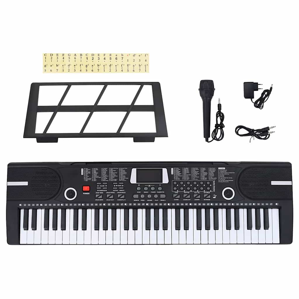 vidaXL 37 Tasten Klavier Elektrisches Keyboard mit Mikrofon für Kinder