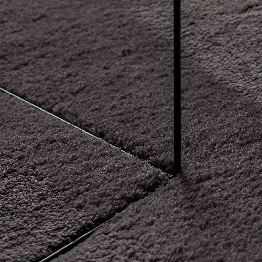 vidaXL Teppich HUARTE Anthrazit 80 x 150 cm Polyester