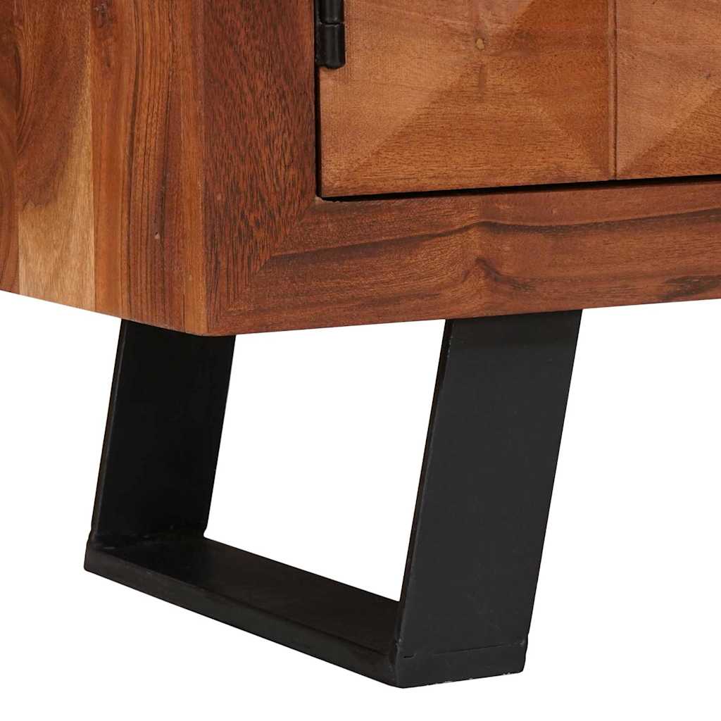 vidaXL TV-Schränk Honigbraun 112 x 30 x 48 cm Massivholz Akazie