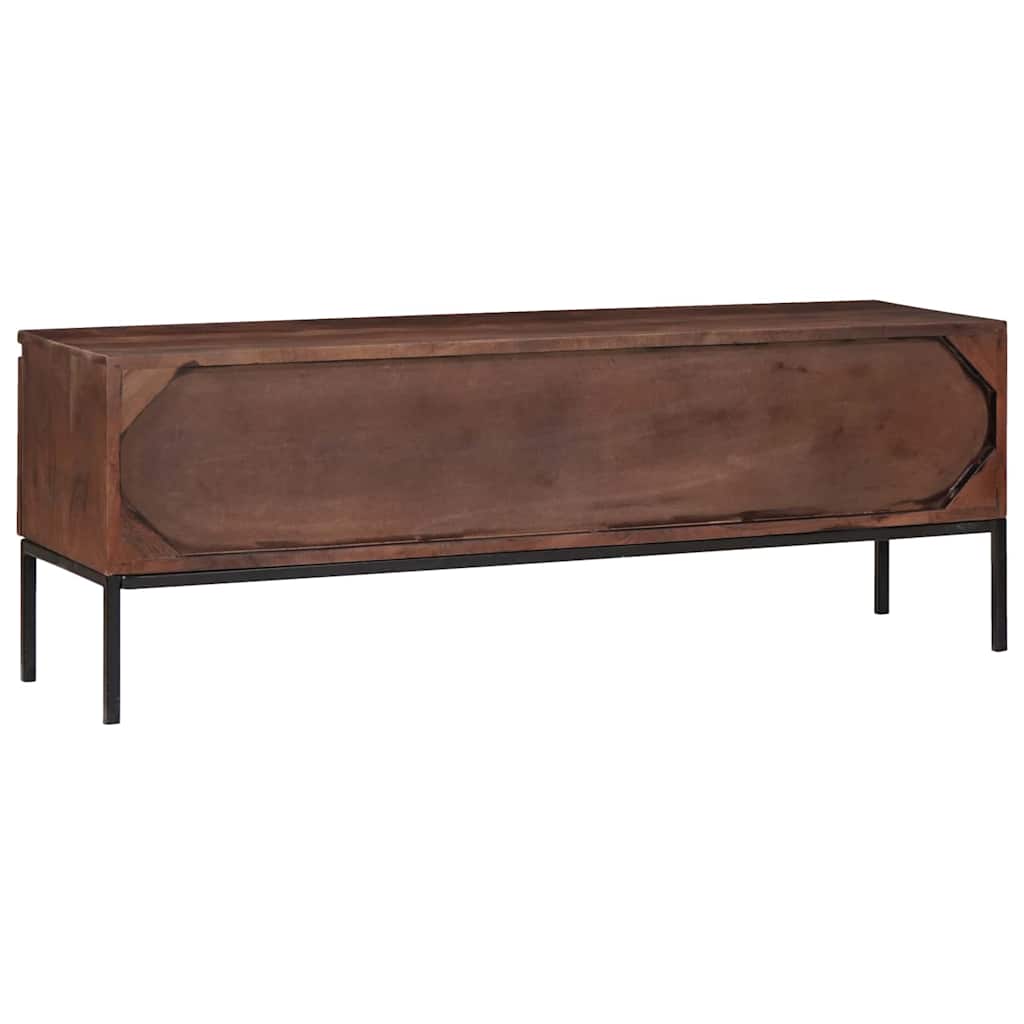 vidaXL TV-Schränk Honigbraun 110 x 30 x 36 cm Massivholz Akazie