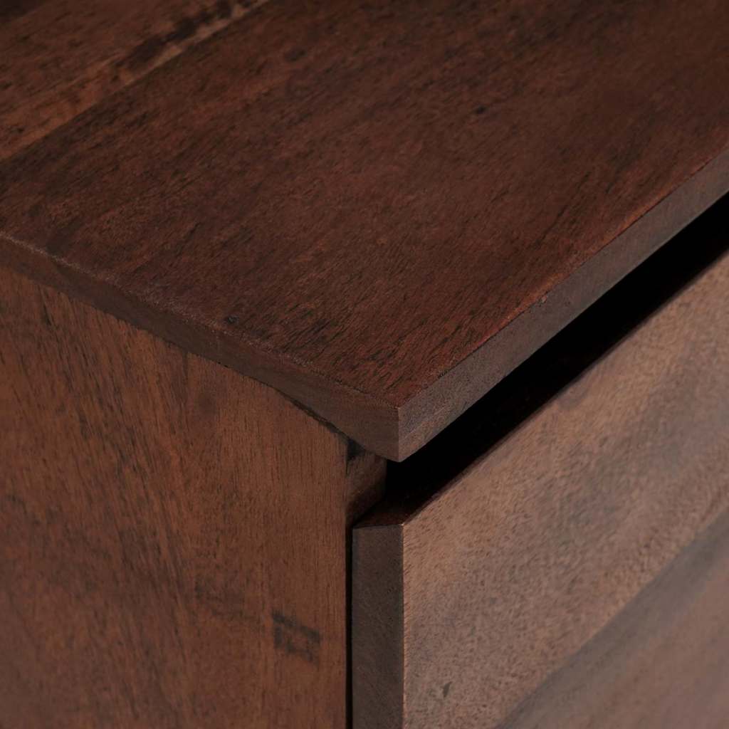 vidaXL TV-Schränk Honigbraun 110 x 30 x 36 cm Massivholz Akazie