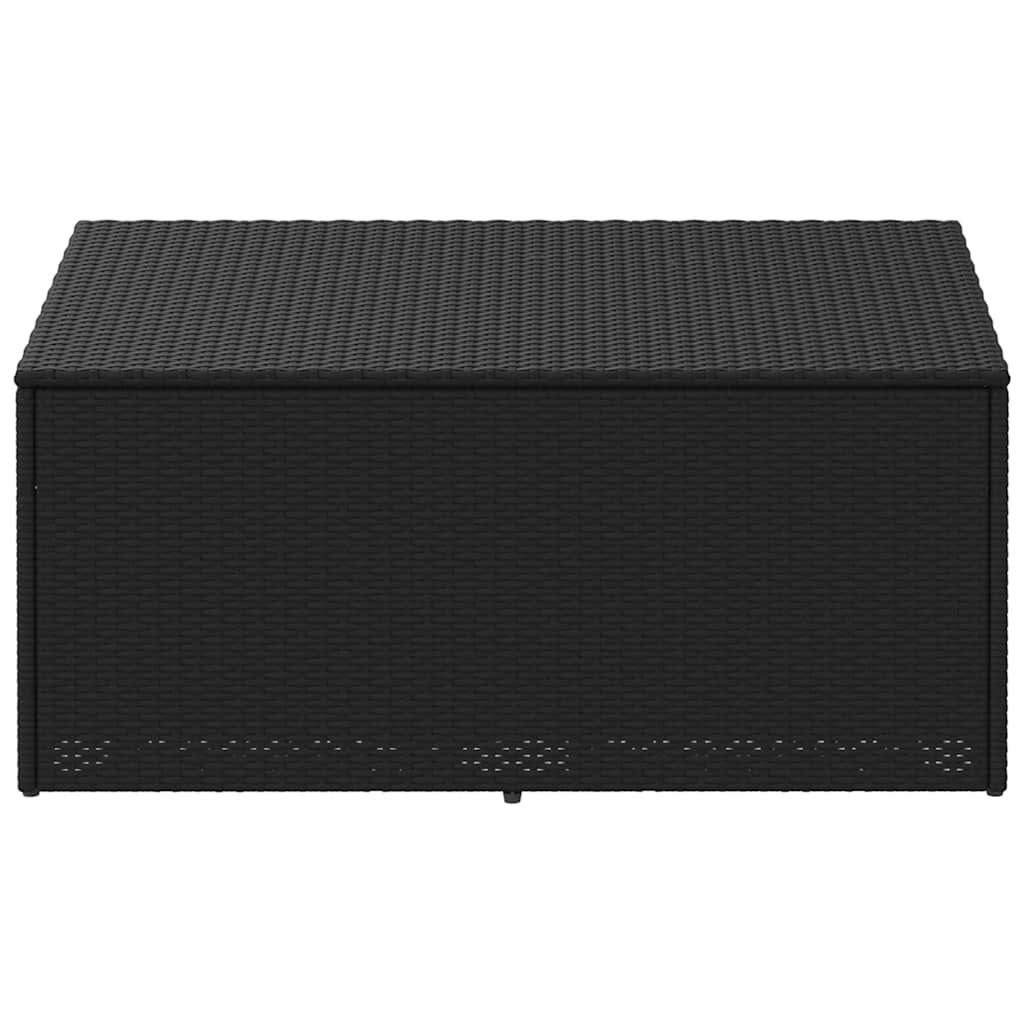 vidaXL Garten-Aufbewahrungsbox Schwarz 110 x 50 x 58 cm Poly Rattan