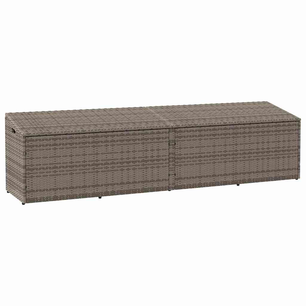 vidaXL Garten-Aufbewahrungsbox Schwarz 110 x 50 x 58 cm Poly Rattan