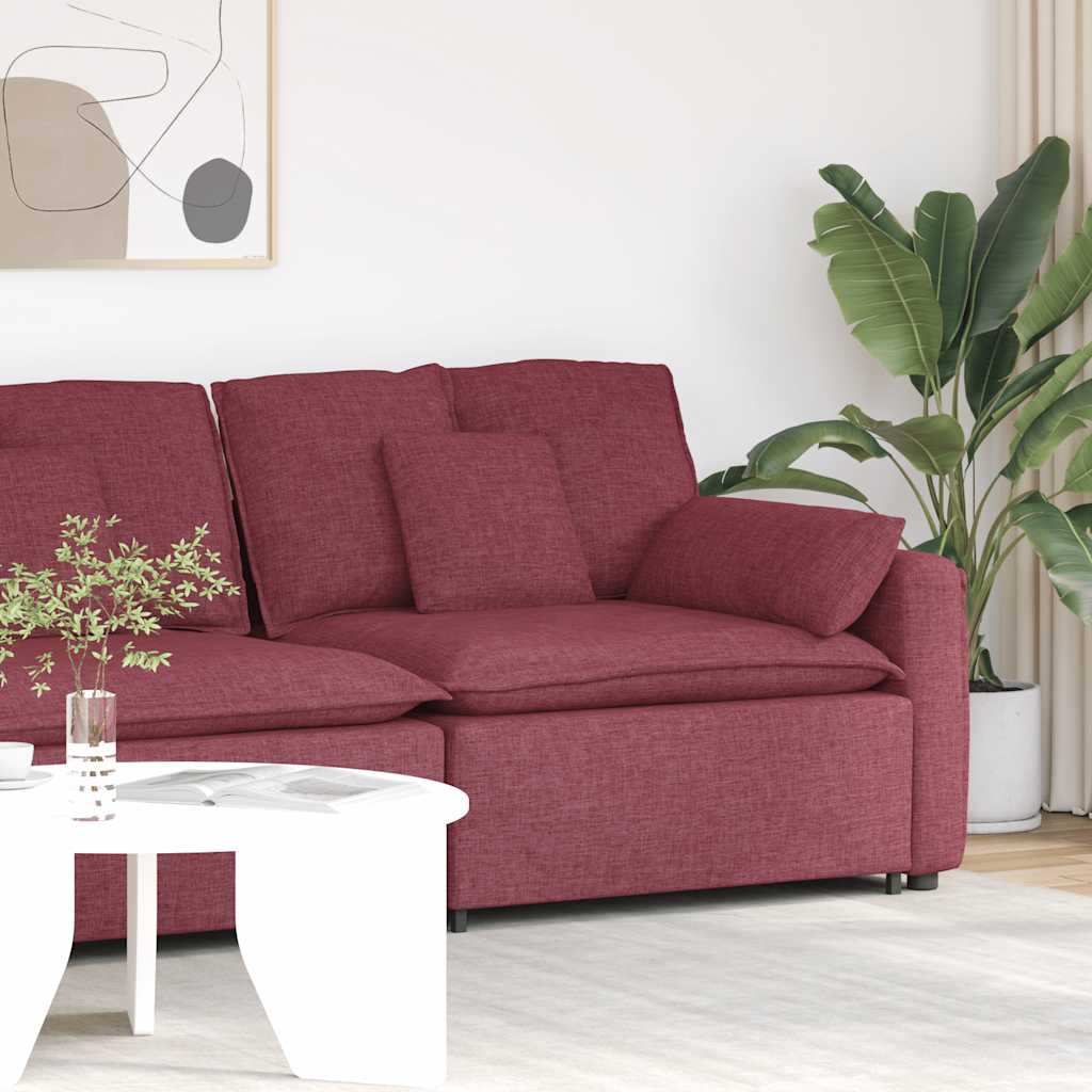 vidaXL Modulares Sofa Endmodul mit Armlehne Kissen Hellgrau 100 cm