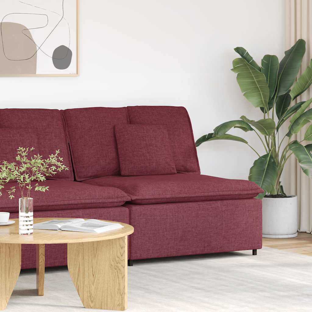 vidaXL Modulares Sofa Endmodul mit Armlehne Kissen Hellgrau 100 cm