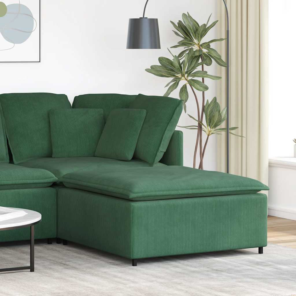 vidaXL Modulares Sofa Endmodul mit Armlehne Kissen Hellgrau 100 cm