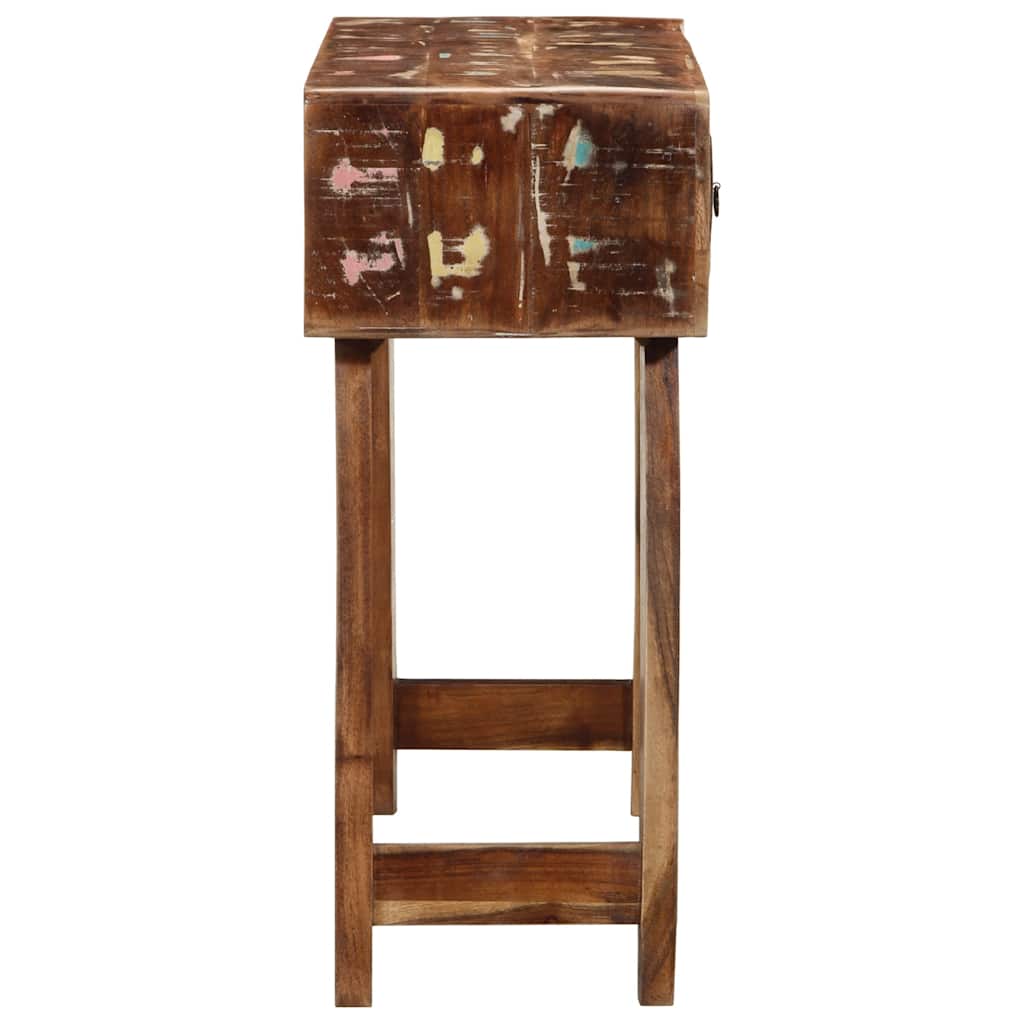 vidaXL Konsolentisch 90x32x75 cm Altholz Massivholz