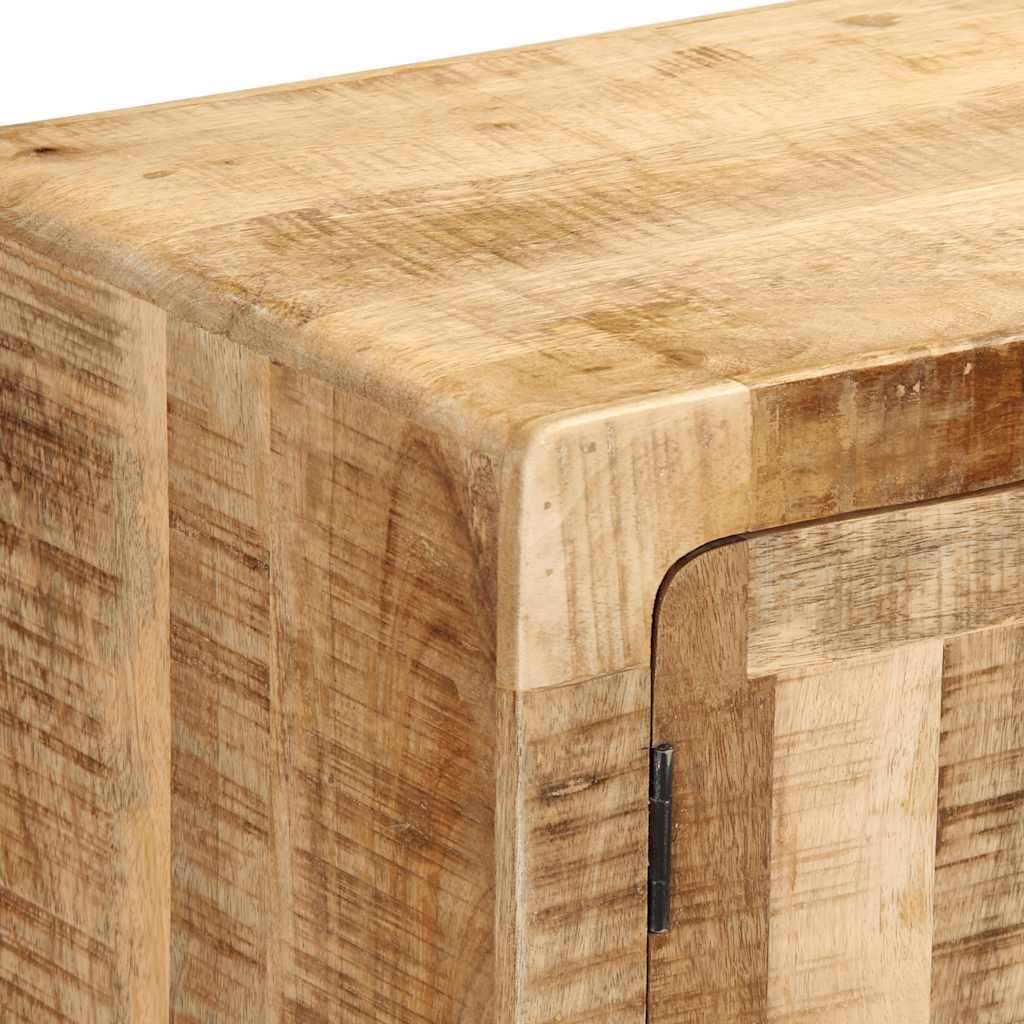 vidaXL TV-Schrank 105x46x32 cm Raues Massivholz Mango