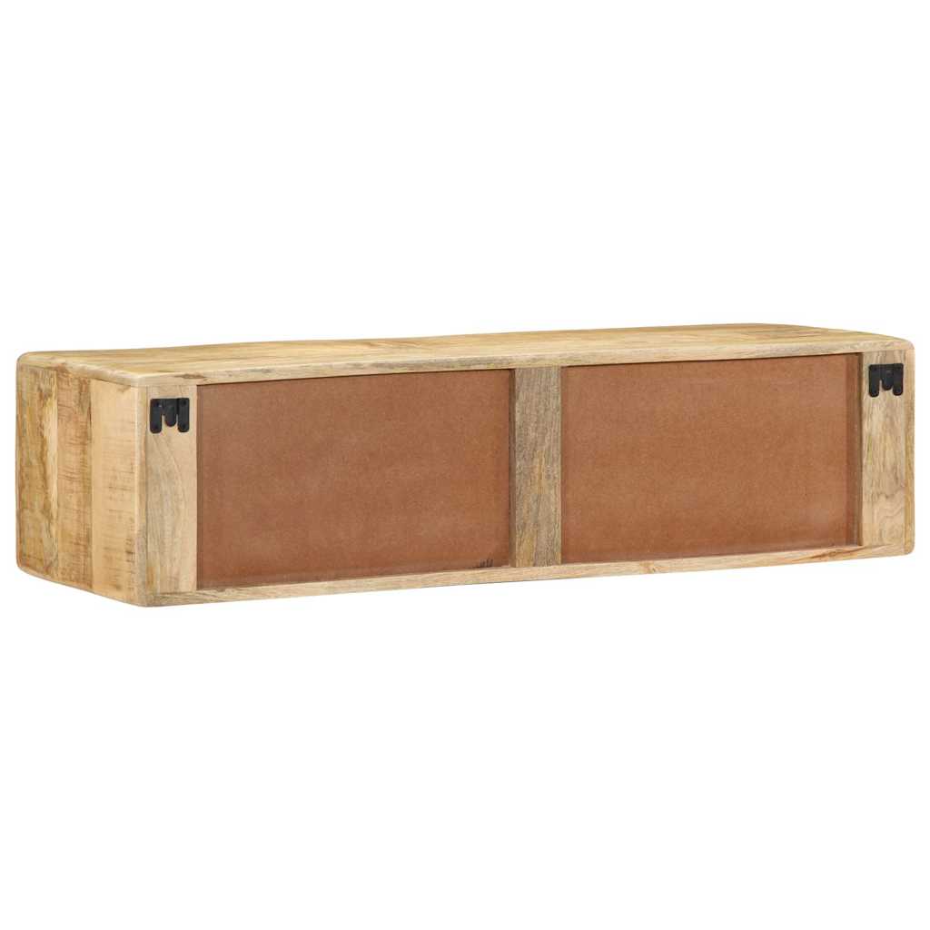 vidaXL TV-Wandschrank 100x32x25 cm Raues Massivholz Mango