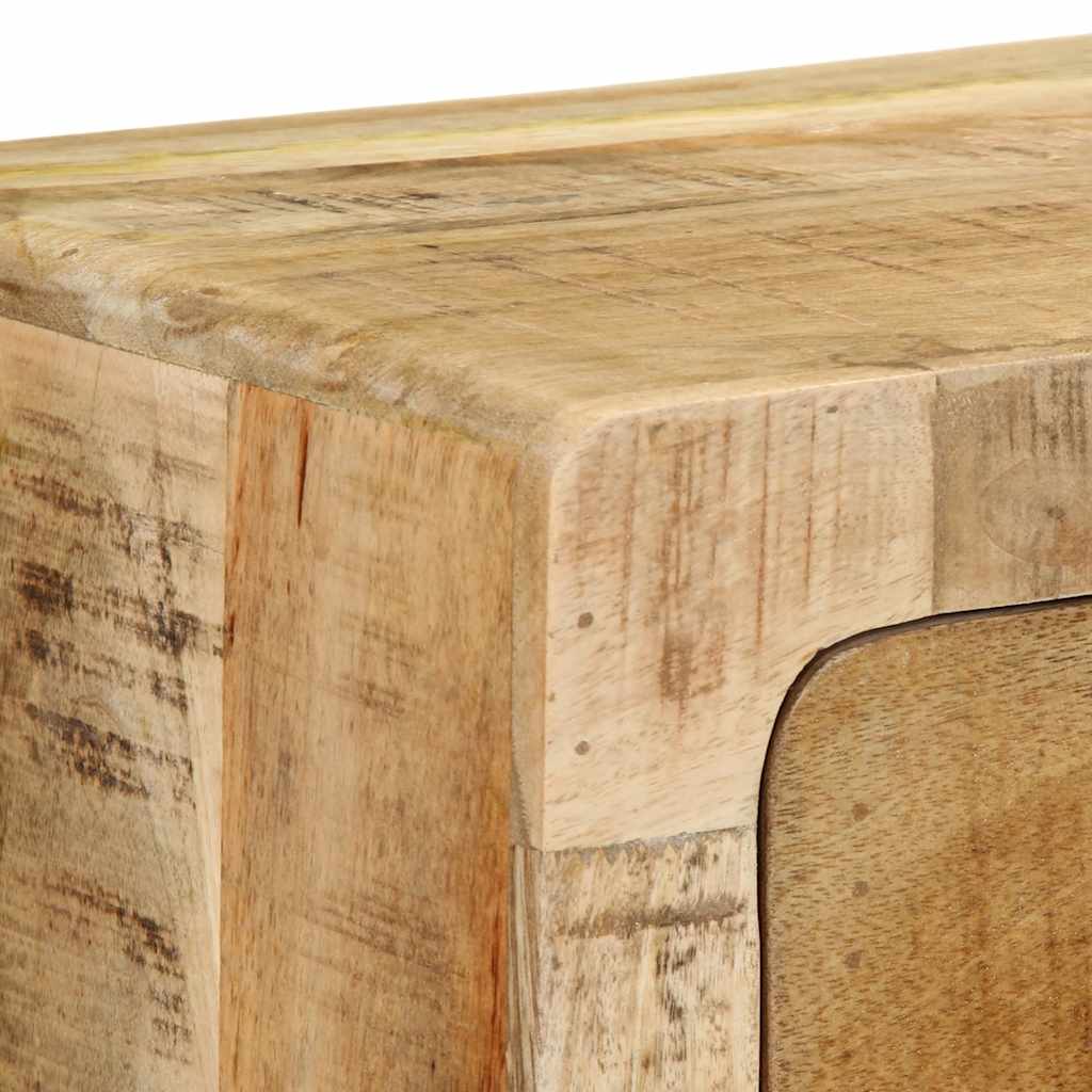 vidaXL TV-Wandschrank 100x32x25 cm Raues Massivholz Mango