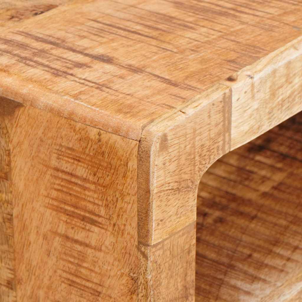 vidaXL Schminktisch mit Spiegel Braun 90 x 76 x 45 cm Massivholz Mango