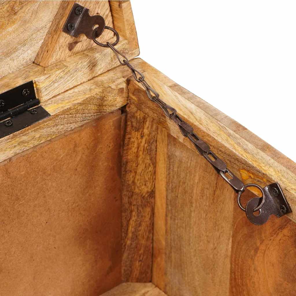 vidaXL Aufbewahrungsbox mit Speicher 70 x 35 x 40 cm Massivholz Mango
