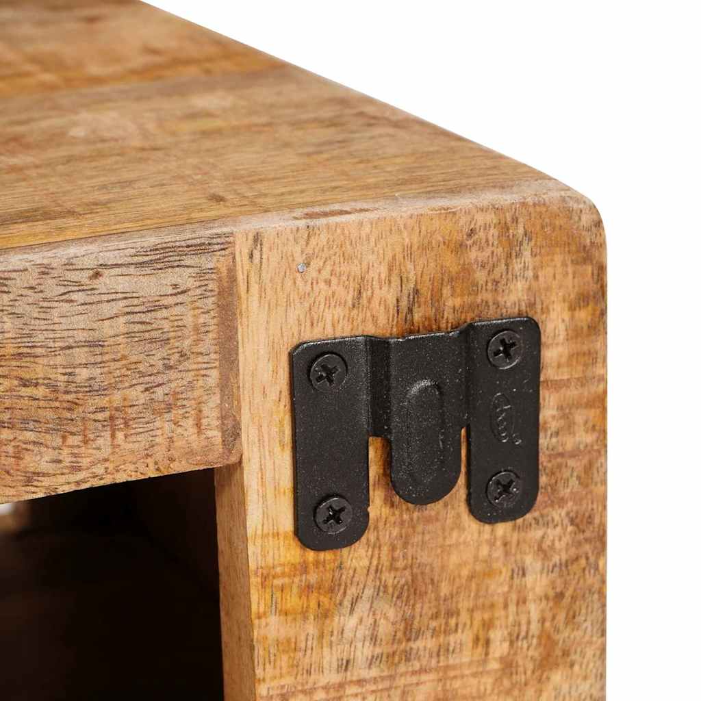 vidaXL Weinregal mit Speicher Braun 44 x 30 x 35 cm Massivholz Mango