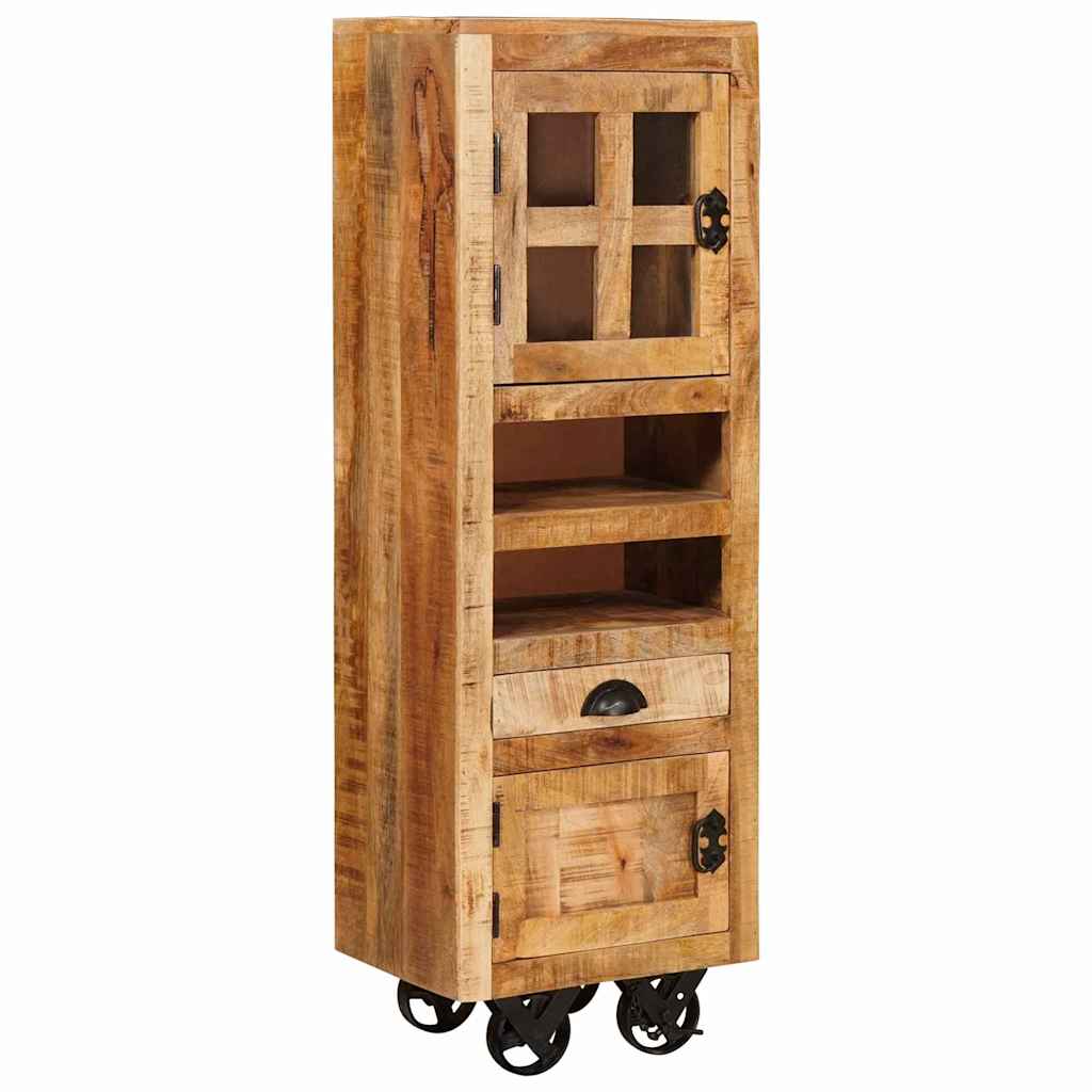 vidaXL Highboard Braun 40 x 30 x 120,5 cm Massivholz Mango