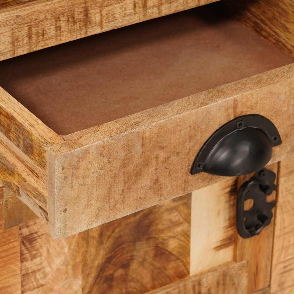 vidaXL Highboard Braun 40 x 30 x 120,5 cm Massivholz Mango